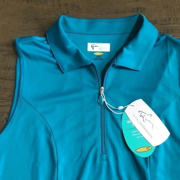 Greg Norman turquoise golf dress Medium New with Tags - Picture 3 of 9